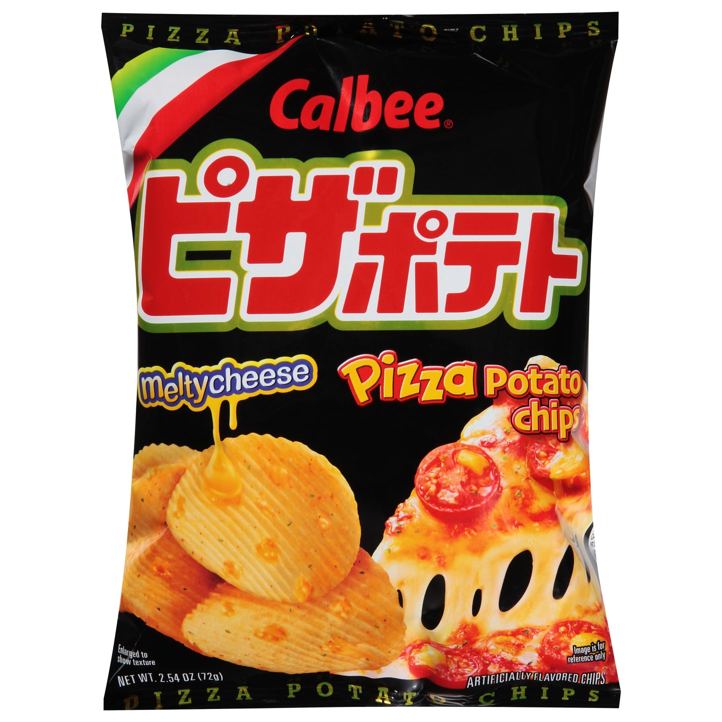 Calbee Pizza Melty Cheese Potato Chips 2.54 oz