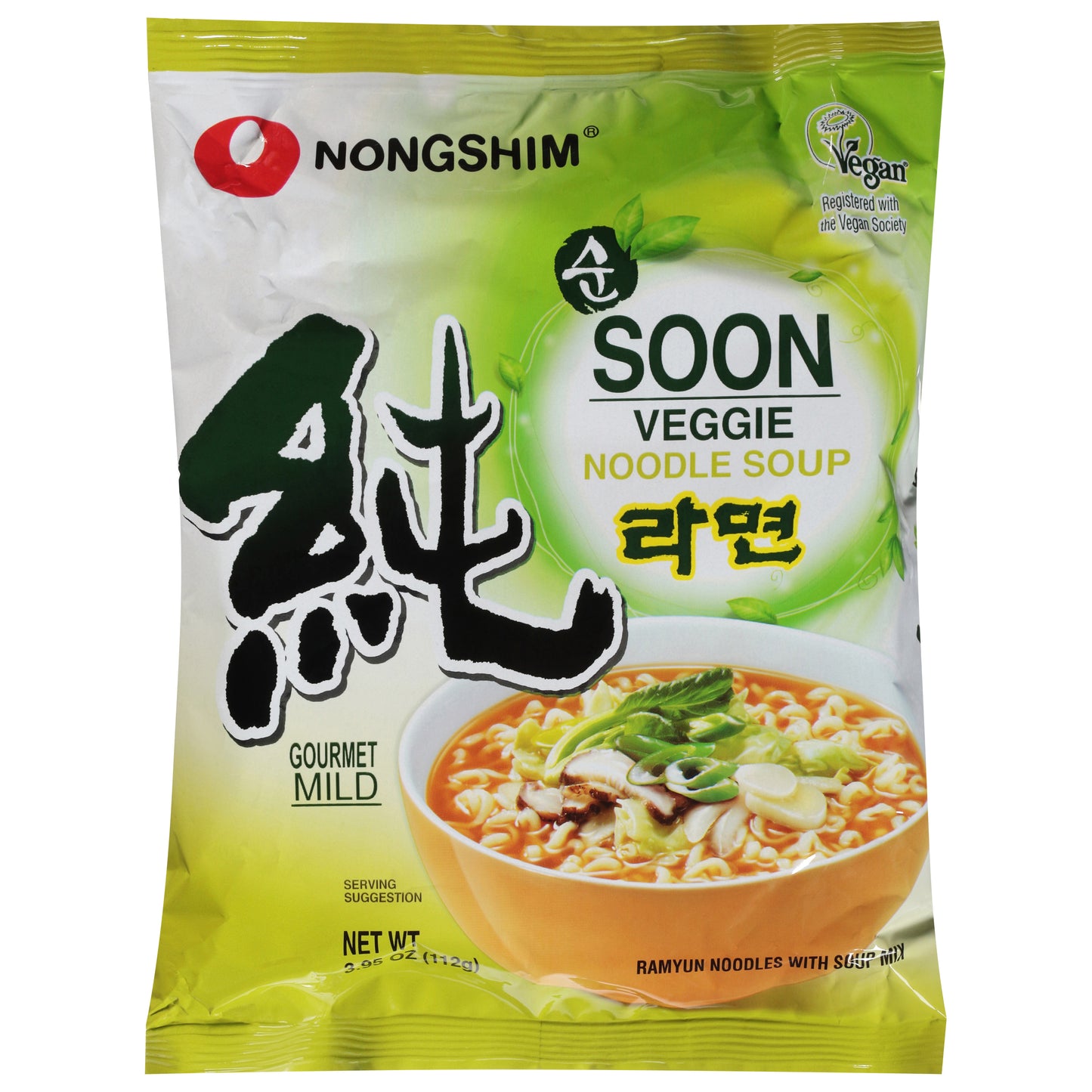 Nongshim Gourmet Mild Soon Veggie Noodle Soup 3.95 oz
