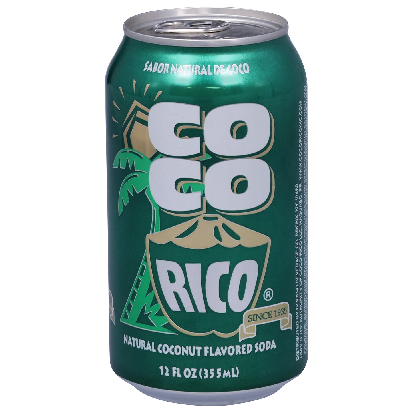 Coco Rico Natural Coconut Flavored Soda 12 fl oz