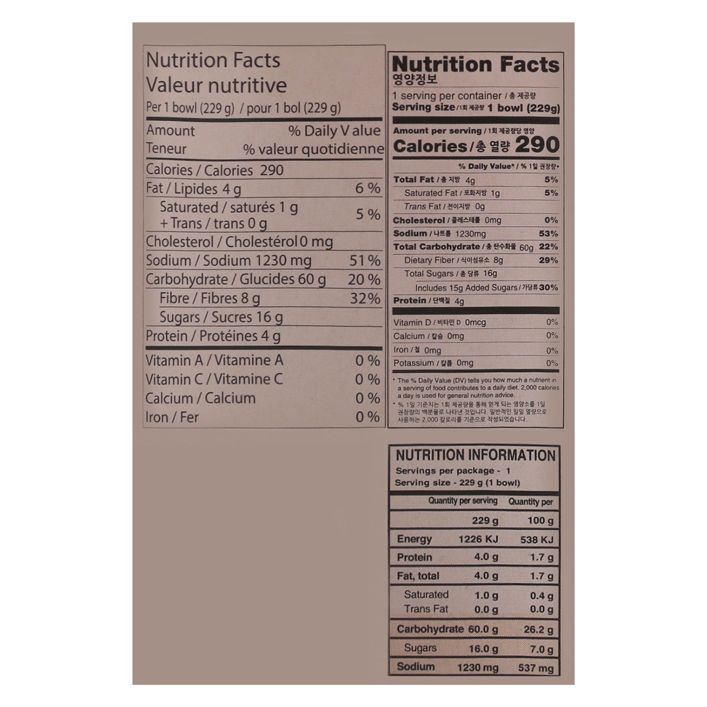 Wang Korea Bulgogi Flavor Udon 8.08 oz