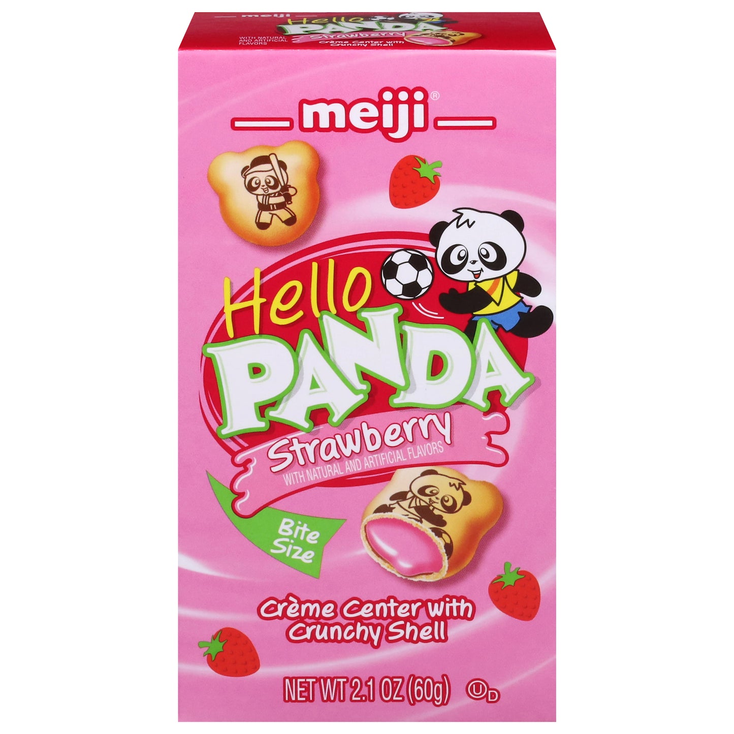 Hello Panda Bite Size Strawberry Cookies 2.1 oz