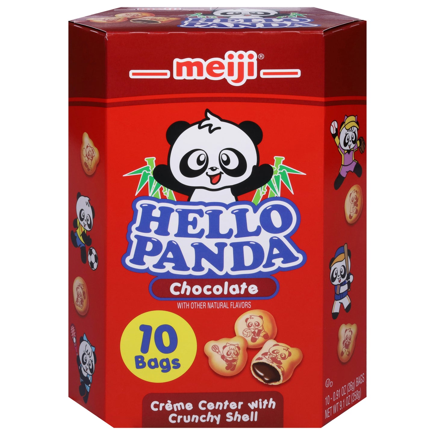 Hello Panda Chocolate Cookies 10 - 0.91 oz Bags