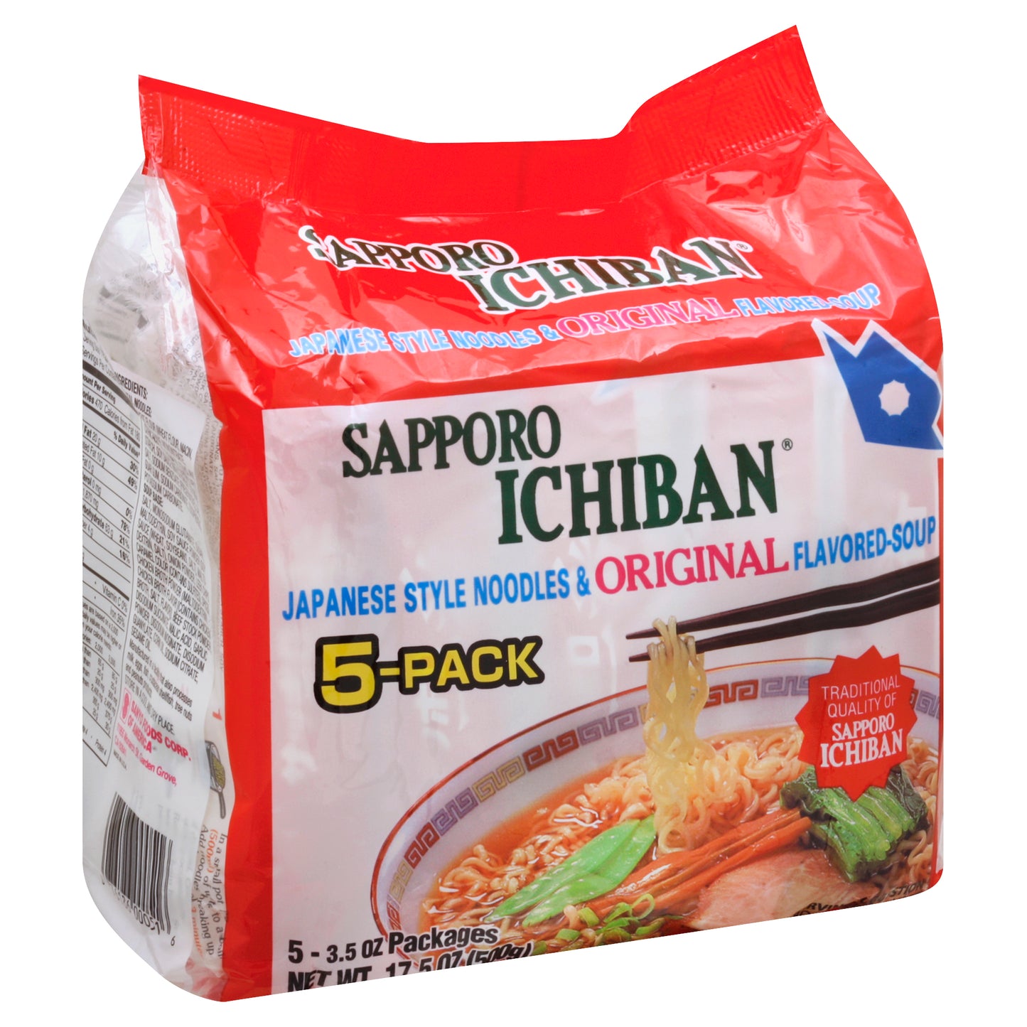 Sapporo Ichiban Noodles & Soup 5 ea