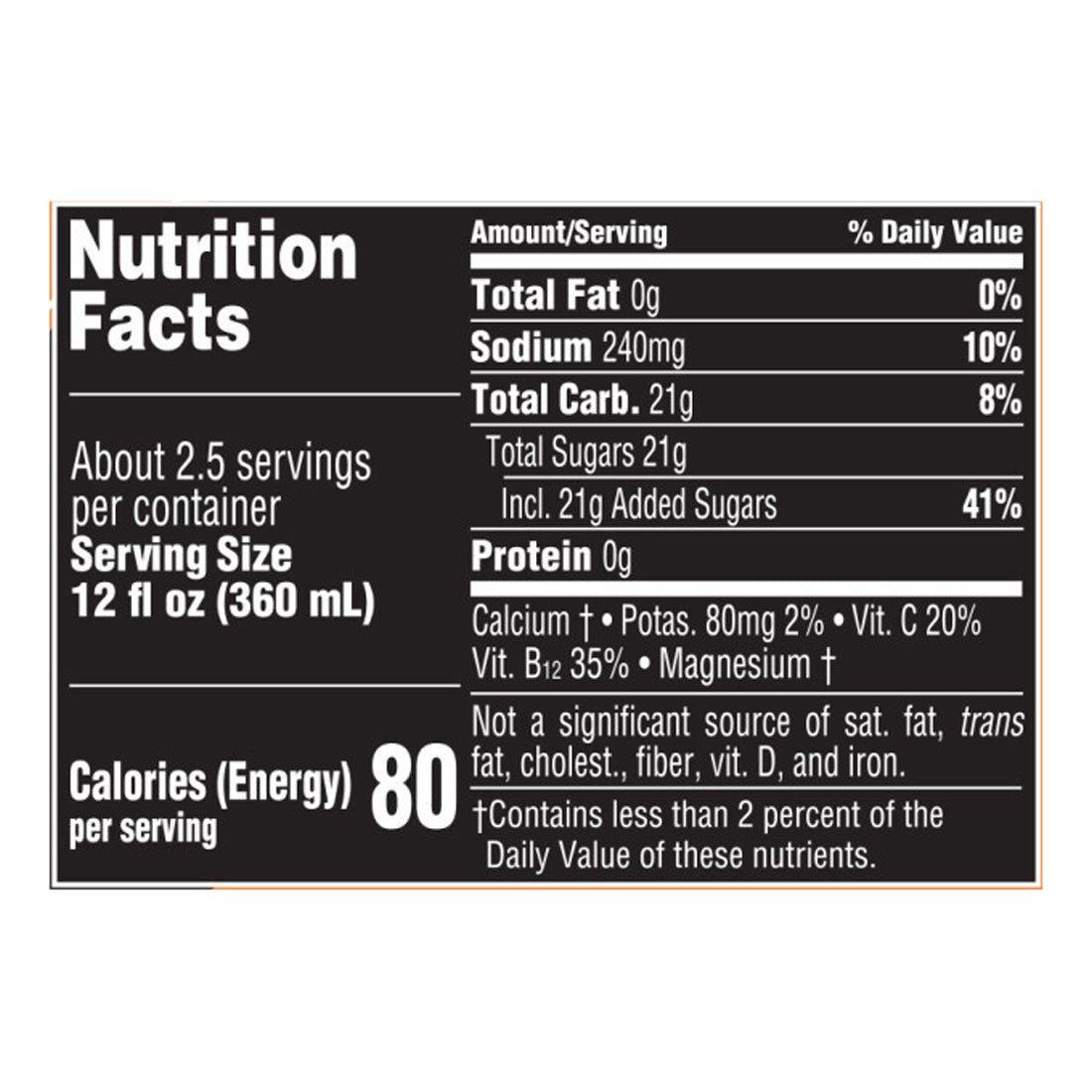 POWERADE Orange Bottle, 28 fl oz
