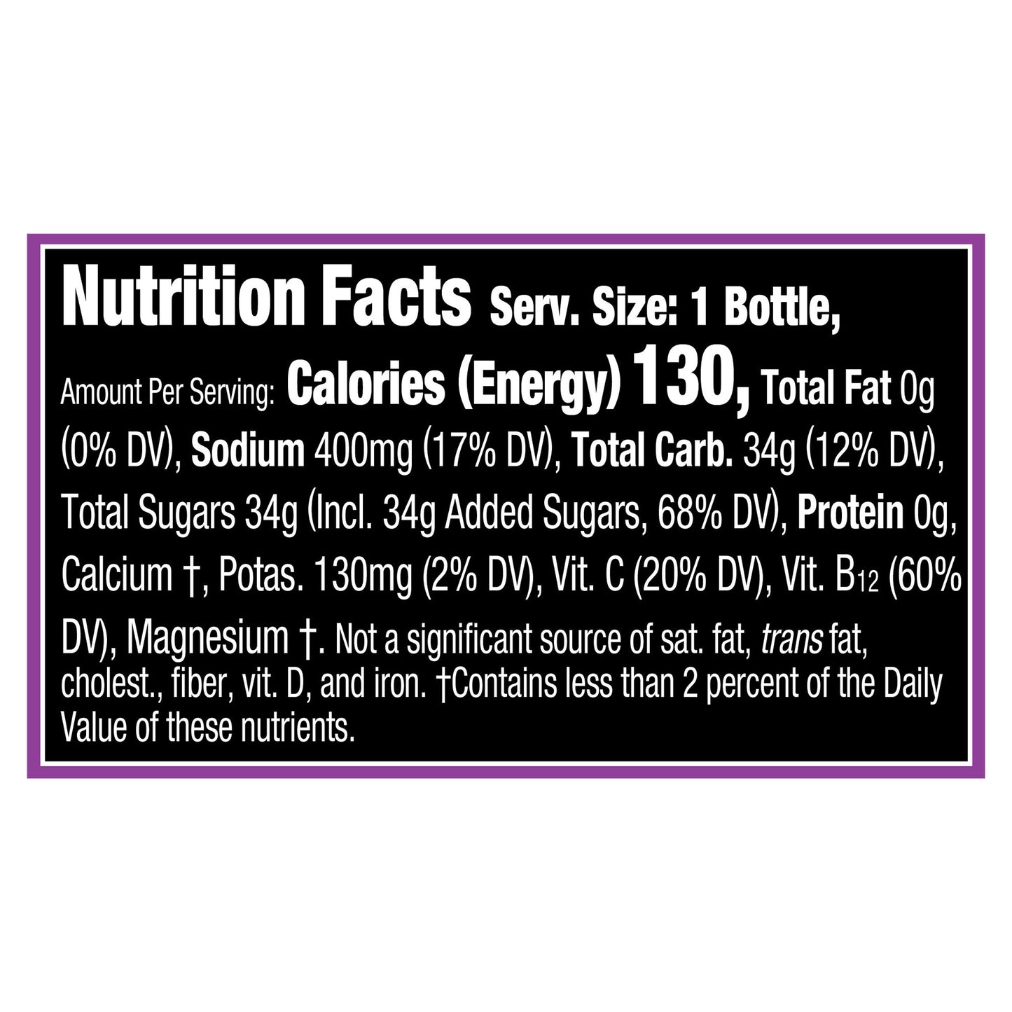 POWERADE Grape Sports Drink, 20 fl oz (Pack of 8)