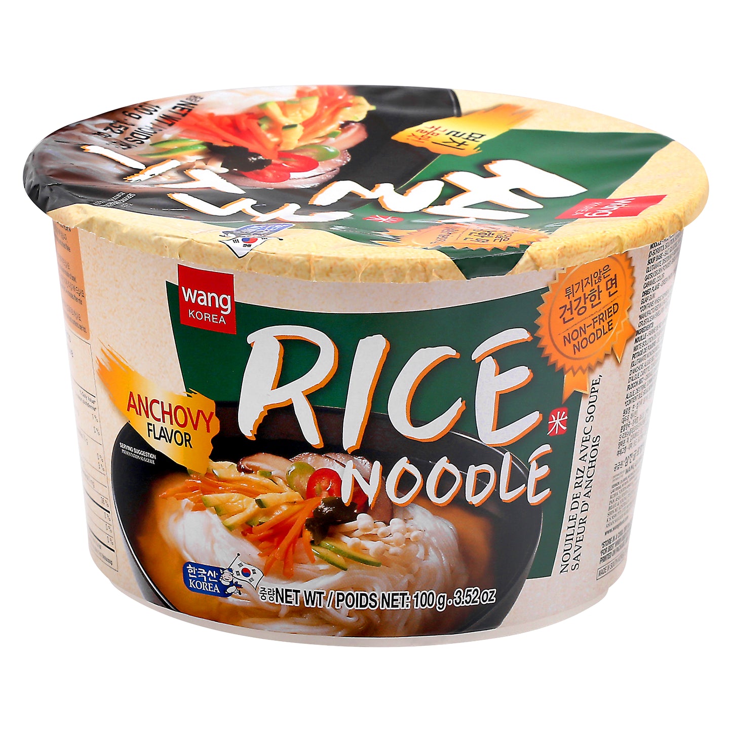 Wang Korea Anchovy Flavor Rice Noodle 3.52 oz