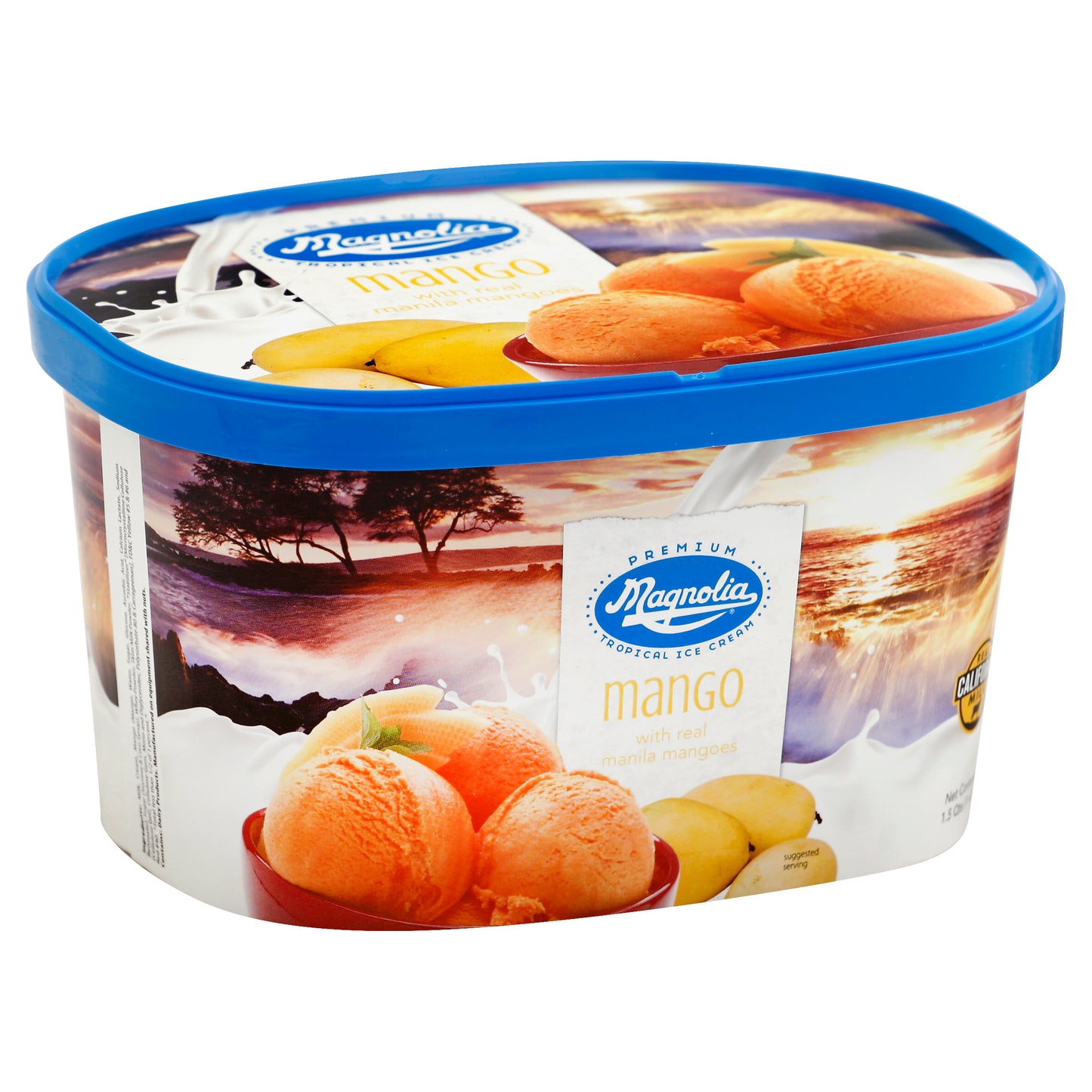 Magnolia Ice Cream 1.5 qt - Mango