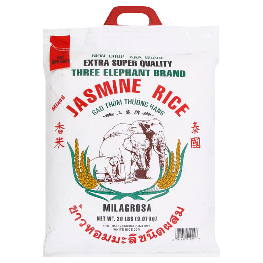 Three Elephants Rice 20 lb