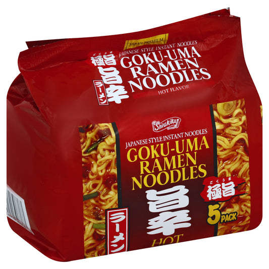 Shirakiku Goku-Uma Ramen Noodles 5 ea - Hot