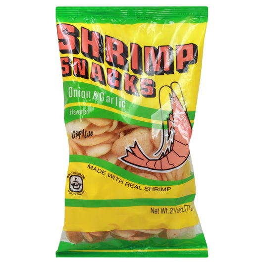 Marco Polo Shrimp Snacks 2.5 oz - Onion & Garlic Flavored