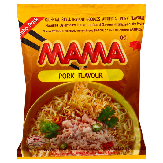 Mama Instant Noodles 3.17 oz - PORK FLAVOUR
