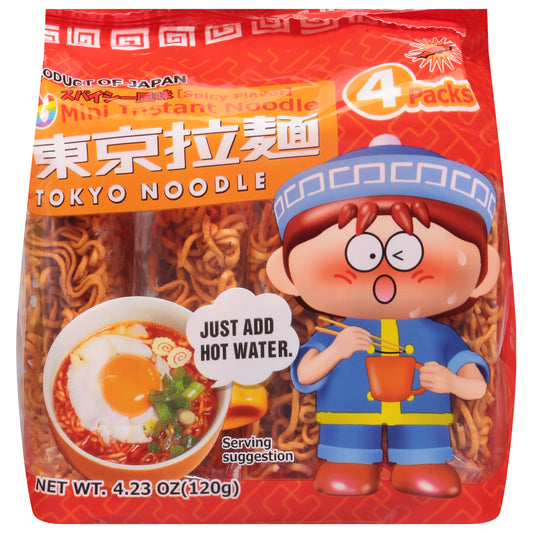 Tokyo Noodle 4 Packs Mini Spicy Flavor Instant Noodle 4 ea
