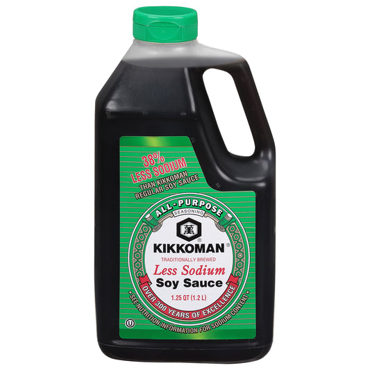Kikkoman Less Sodium Soy Sauce 1.25 qt