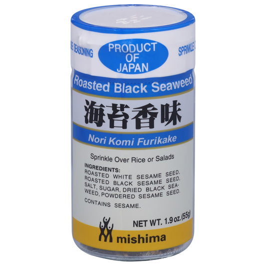 Mishima Roasted Black Seaweed Nori Komi Furikake 1.9 oz