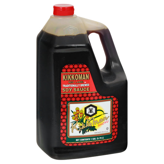 Kikkoman Red Label Traditionally Brewed Soy Sauce 1 gl