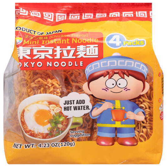 Tokyo Noodle Mini Instant Chicken Flavor Noodle 4 ea