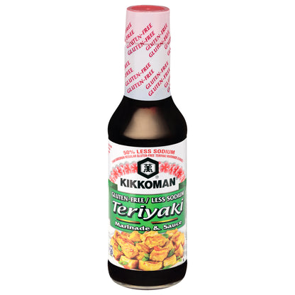 Kikkoman Gluten-Free Less Sodium Teriyaki Marinade & Sauce 10 fl oz