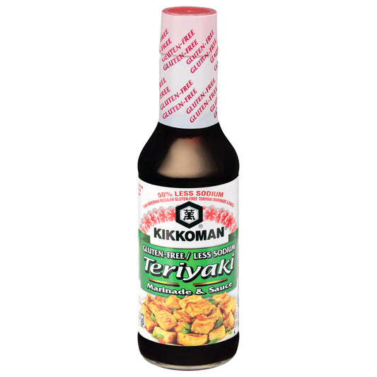 Kikkoman Gluten-Free Less Sodium Teriyaki Marinade & Sauce 10 fl oz