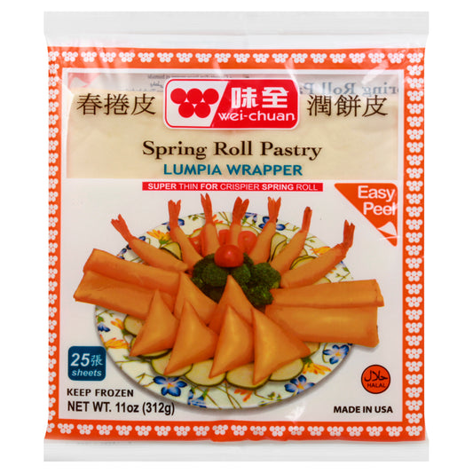 Wei Chuan Lumpia Wrapper Spring Roll Pastry 25 ea