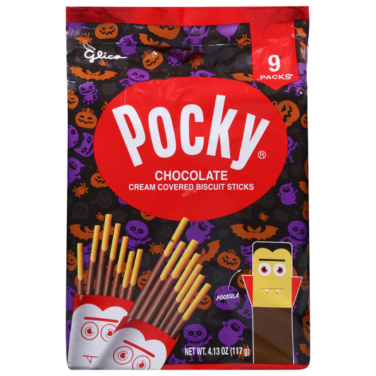 Pocky Cream Covered Chocolate Biscuit Sticks 9 ea