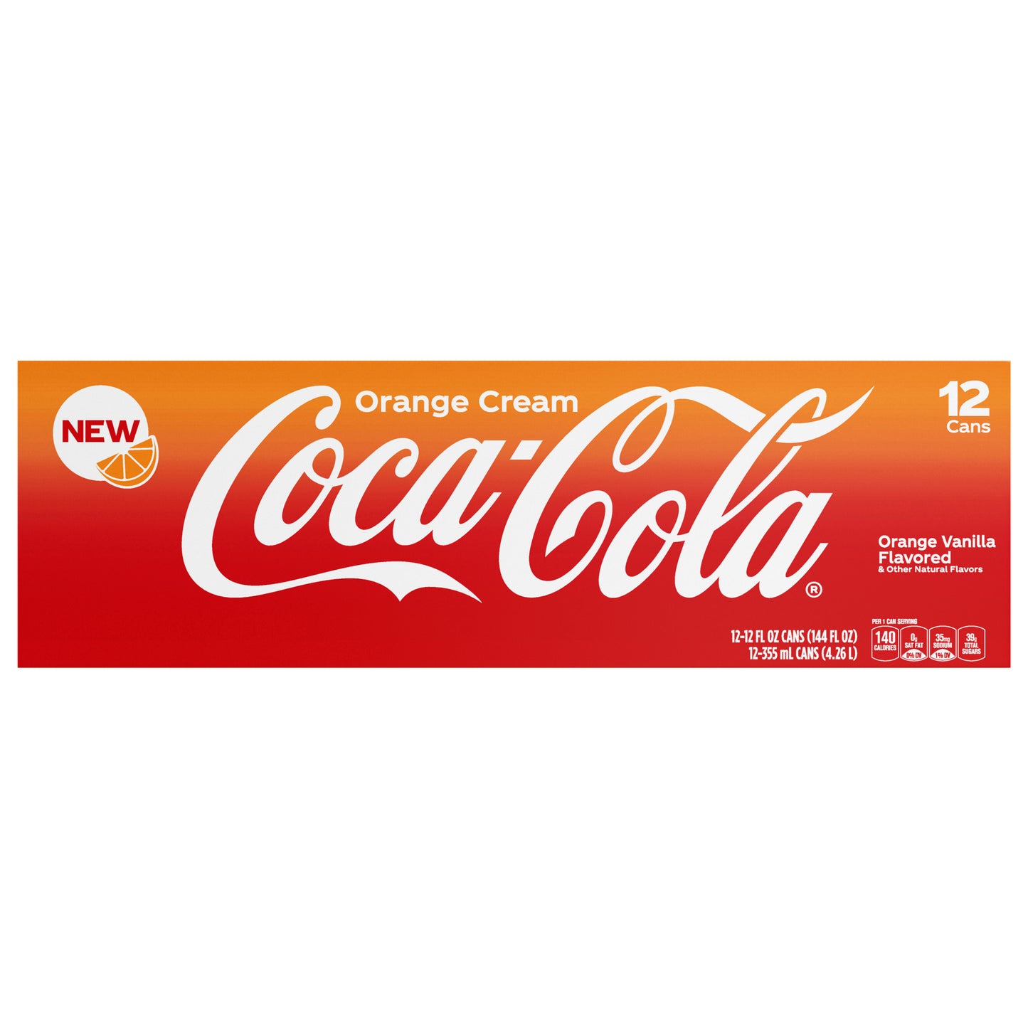 Coca-Cola Orange Cream Fridge Pack Cans, 12 fl oz, 12 Pack
