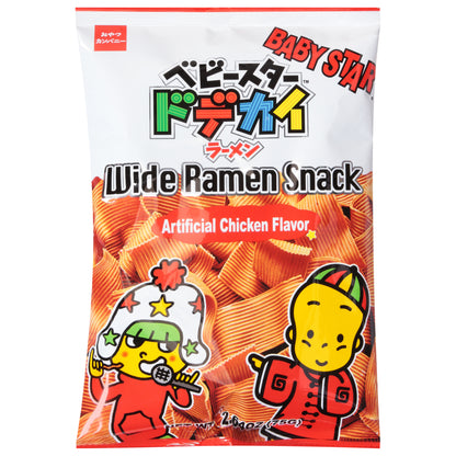 Baby Star Artificial Chicken Flavor Wide Ramen Snack 2.64 oz