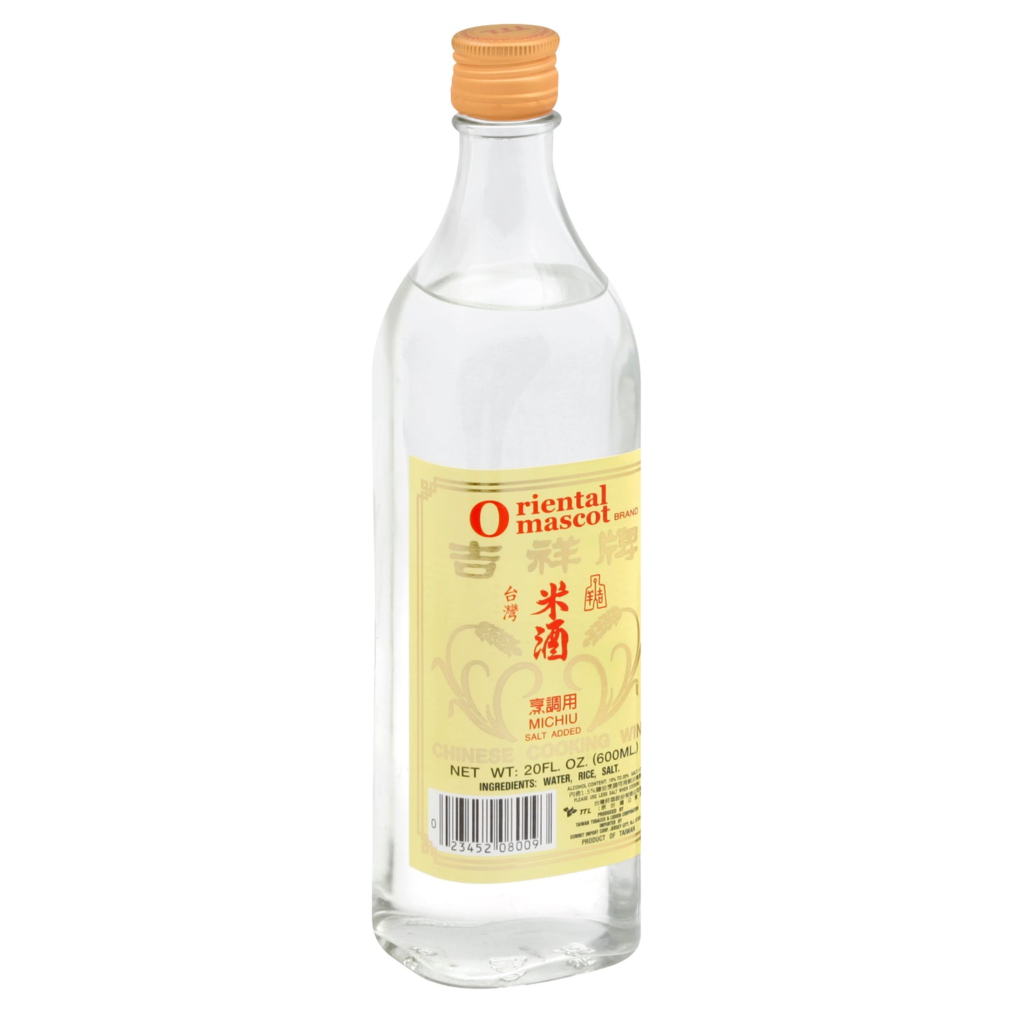 Oriental Mascot Cooking Wine 20 oz