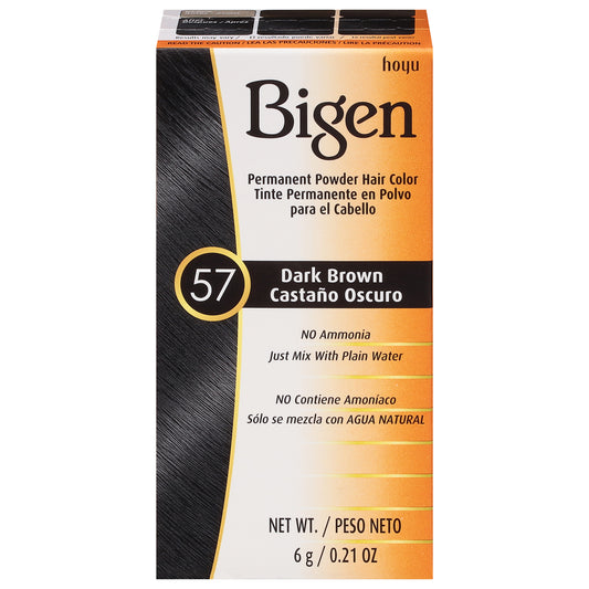Bigen Black Brown 57 Permanent Powder Hair Color 0.21 oz
