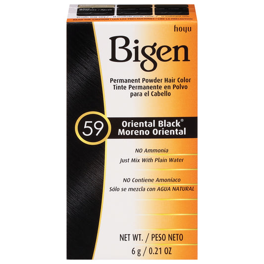 Bigen Oriental Black 59 Permanent Powder Hair Color 0.21 oz