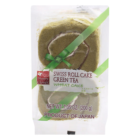 Happy Clover Swiss Roll Green Tea Cake 7.05 oz